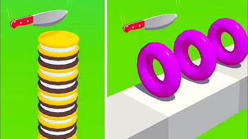 Slice It All Gameplay! Satisfying and Relaxing ASMR Slicing Video