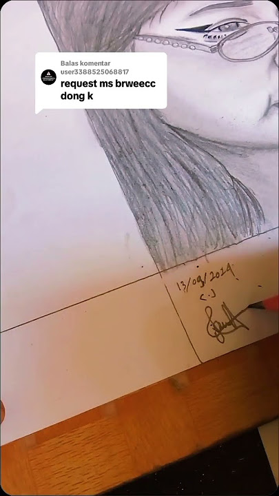Dari tik tok, upload ke YouTube aman ngak ya😁#sketsawajah #mesbreewc