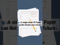 A single sheet..