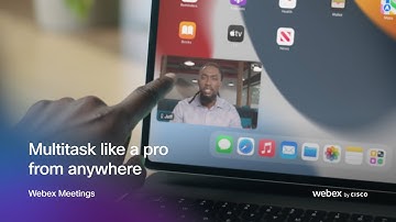 Multitask lon iPad ike a pro  |  Webex for Apple