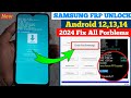 No 0 new method 2024  samsung galaxy frp bypass android 14  no adb no code samsung frp remove