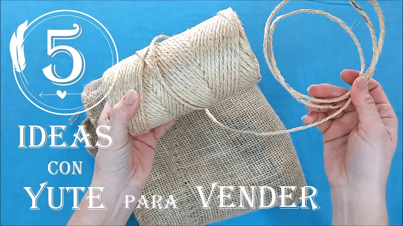 How to make CRAFTS with JUTE ROPE and SACK FABRIC / SELL 5 ideas Part 1 DIY  Recycling 