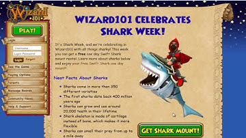 Wizard101 FREE shark mount!