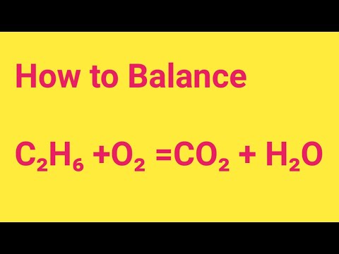 Balance C2H6 + O2 = CO2 + H2O, C2H6 + O2 = CO2 + H2O, balan...
