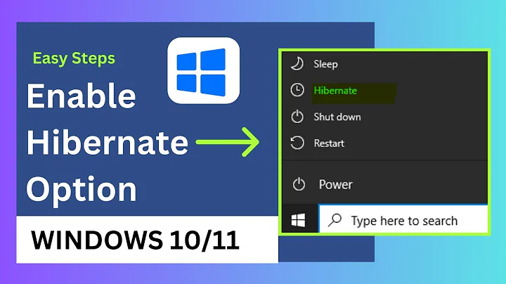 Enable Hibernate Option in Windows 10/11: Easy Step-by-Step Guide | Updated