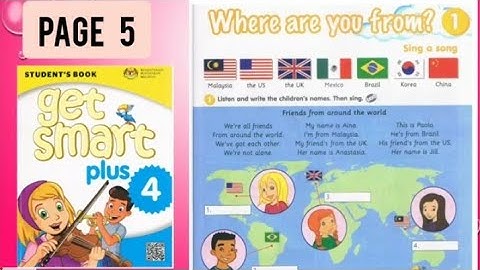 Get Smart Plus 4 | Module 1‐ Friends From Around The World   | Sing a Song, Page 5