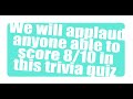 Fun trivia quiz