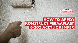 How to Apply: Konstrukt Permaplast K-202 Acrylic Render