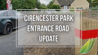 UPDATE - Caravan & Motorhome club Cirencester Park new approach road 2020