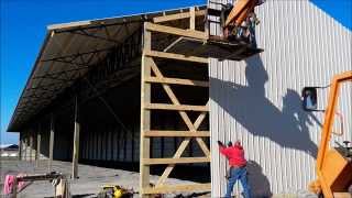 How to Run Metal Siding on a Pole Barn