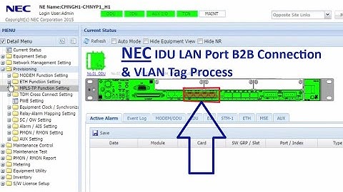 NEC idu LAN Port B2B & VLAN Tag Process || How to Enable LAN Port of NEC iPasolink #vr4 #NEC #b2b