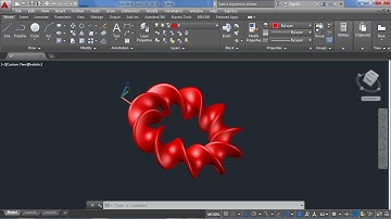 AutoCad twist,sweep command
