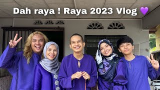 RAYA DENGAN KEPANASAN TAHUN NI ! YANG PENTING ENJOYYYY 💜✨ - RAYA 2023 VLOG PART 2