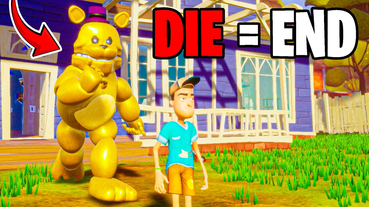 Hello Neighbor Fredbear BUT IF I DIE THE VIDEO ENDS!