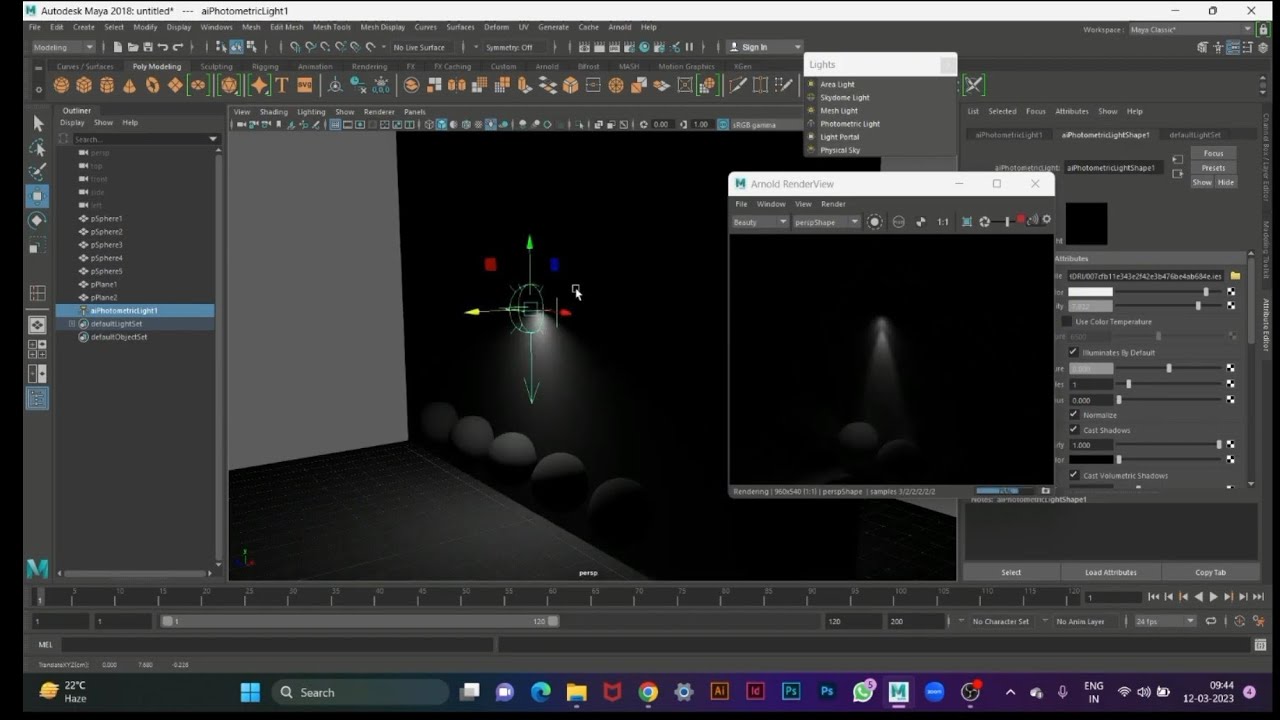 Maya Arnold light options #maya #Arnoldlight #photoshop #illustrator # ...