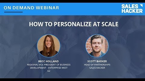 How to Personalize at Scale