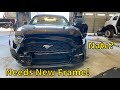 Rebuilding a wrecked 2018 ford mustang frame rail replacement
