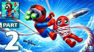 Webbi Boi 3D - Gameplay Walkthrough Part 2 - Funny Rope Swing Action (iOS, Android) screenshot 5