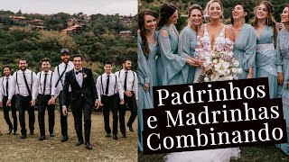 Os Vestidos das Madrinhas e Looks dos Padrinhos do Casamento #thwedding