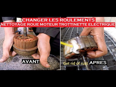 Nettoyage Roue Moteur trottinette électrique et changement de roulements  feat. Hassan Rahmi 