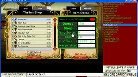 [tutorial]Dragonfable free items in shop with Haxory