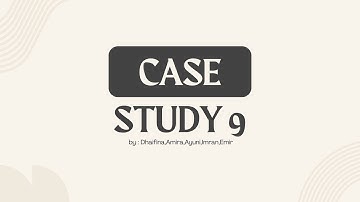 ITT300 INTRODUCTION TO DATA COMMUNICATION AND NETWORKING  CASE STUDY 9