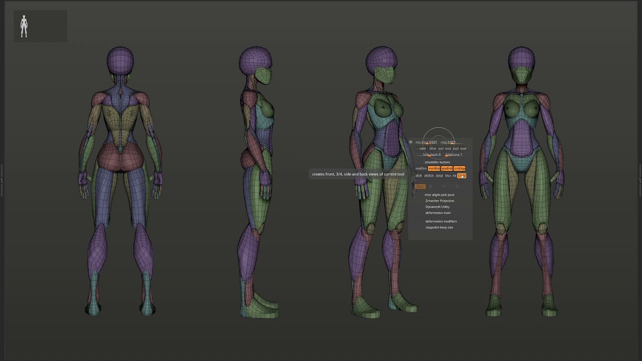 change workspace size zbrush