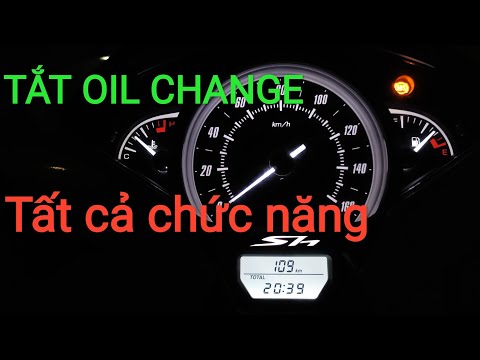 Tất cả chức năng trên mặt đồng hồ honda SH | Tắt oil change | Tắt đèn báo thay dầu nhớt  | Honda sh