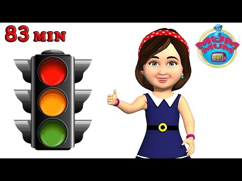 Traffic Light Poem, Wheels on the bus and more English Nursery Rhymes Songs for Kids | Mum Mum