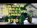 John Deere S780 Feeder House Lift Cylinder Rebuild