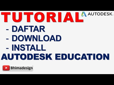 TUTORIAL daftar - download - install AUTODESK EDUCATION