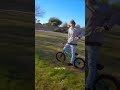 Kid&#39;s doing 360s on his bike
