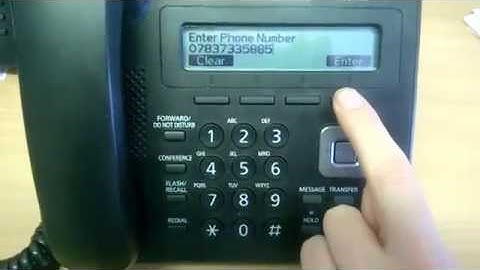 Panasonix KXUT Series - User Call Forward Always