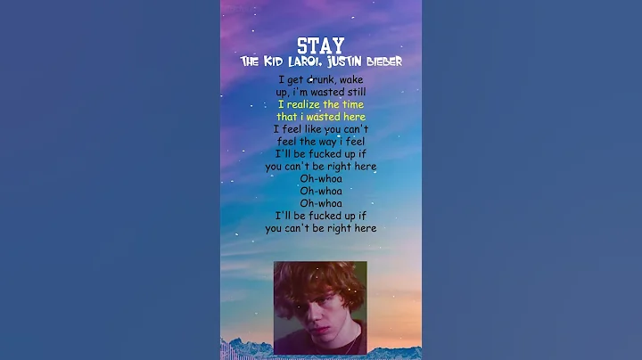 The Kid LAROI, Justin Bieber - STAY (Lyrics) #shorts