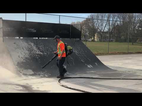 skateboard park clean