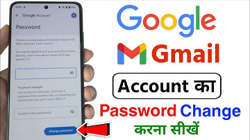 How to change Google account password | How to change Gmail account password | Google