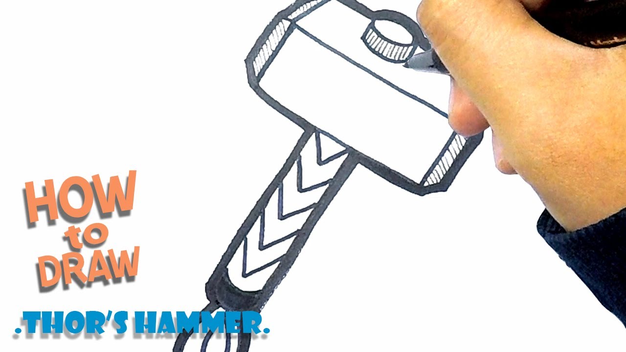 How to Draw thor's | Mjolnir | Easy drawing YouTube