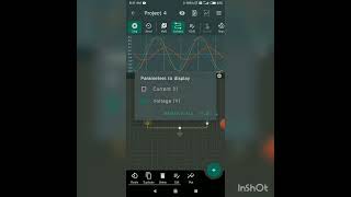 Perform Differentiator Circuit. RC circuit using VoltSim Android based simulator screenshot 5