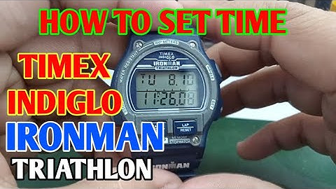 TIMEX INDIGLO IRONMAN TRIATHLON How to set time