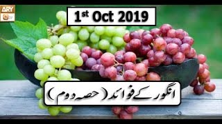 Hikmat Aur Sehat - 1st October 2019 - ARY Qtv