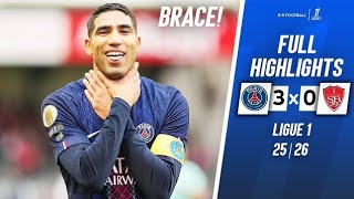 🔵 Résumé du match Paris Saint Germain contre stade brestois