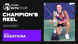 Daria Kasatkina's TOP PLAYS from her victorious week in Granby! 🍁