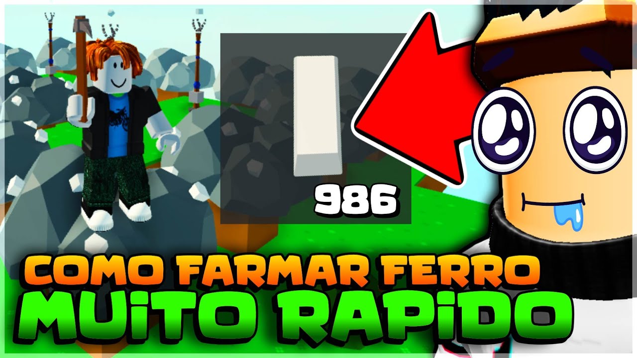 FÁBRICA DE FERROS INFINITOS NO SKYBLOCK DO ROBLOX!! (Iron Farm) 