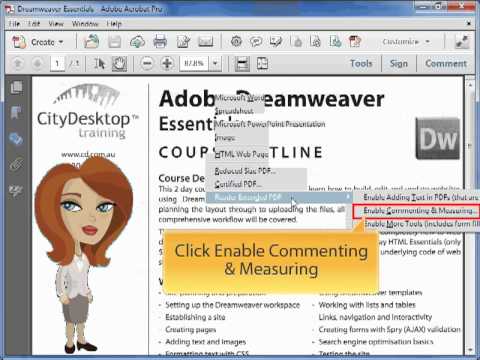 Adobe Acrobat - Enable Commenting in Adobe Reader