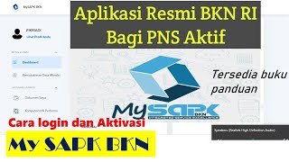 CARA LOGIN DAN AKTIVASI AKUN MY SAPK BKN 2021