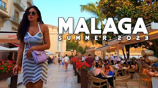 Malaga City Spain Beautiful City Summer 2023 July Update Costa del Sol | Andalucía [4K 60fps]