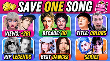 Save One Song with RANDOM RULES - Part 2 🎤🎵 Choose Your Favorite Track | Music Quiz