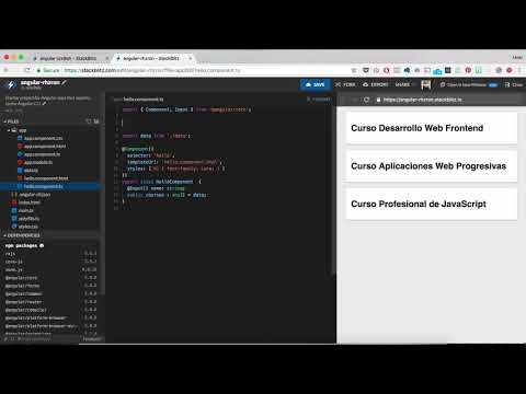 Video: ¿Qué es entrada y salida en angular?