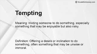 Tempting Meaning