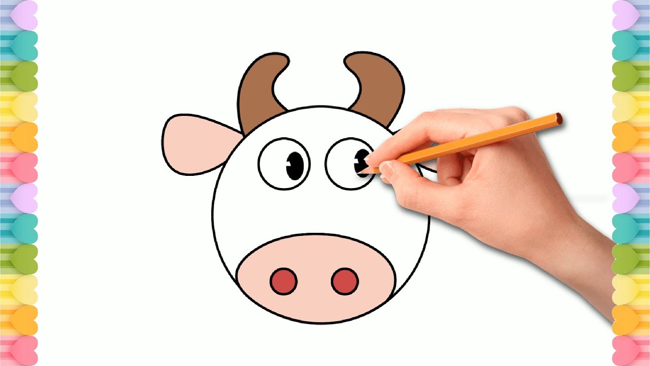 Learn how to draw a cute ox for kids - learn with Mimo - تعلم رسم و ...